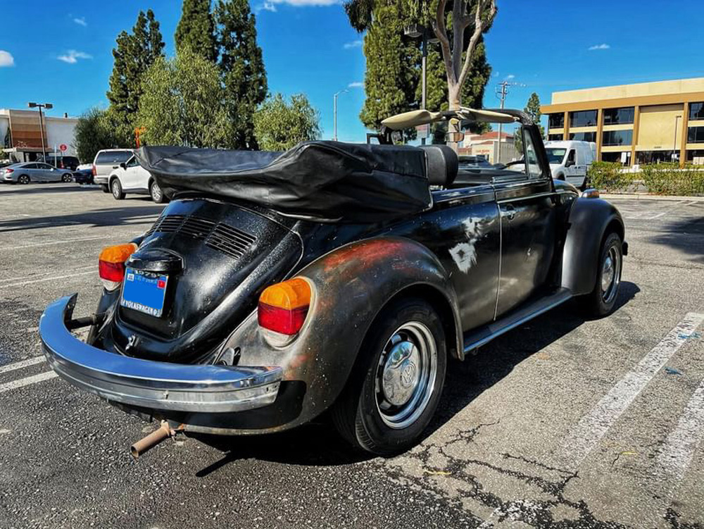 Convertible Beetle has a few patina marks
