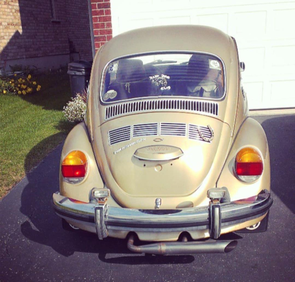 1974 VW Super Beetle Sunbug before painting it green