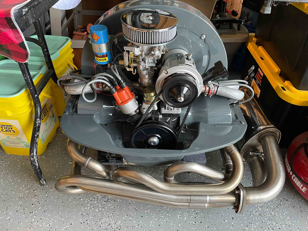 Flat four engine ready to install