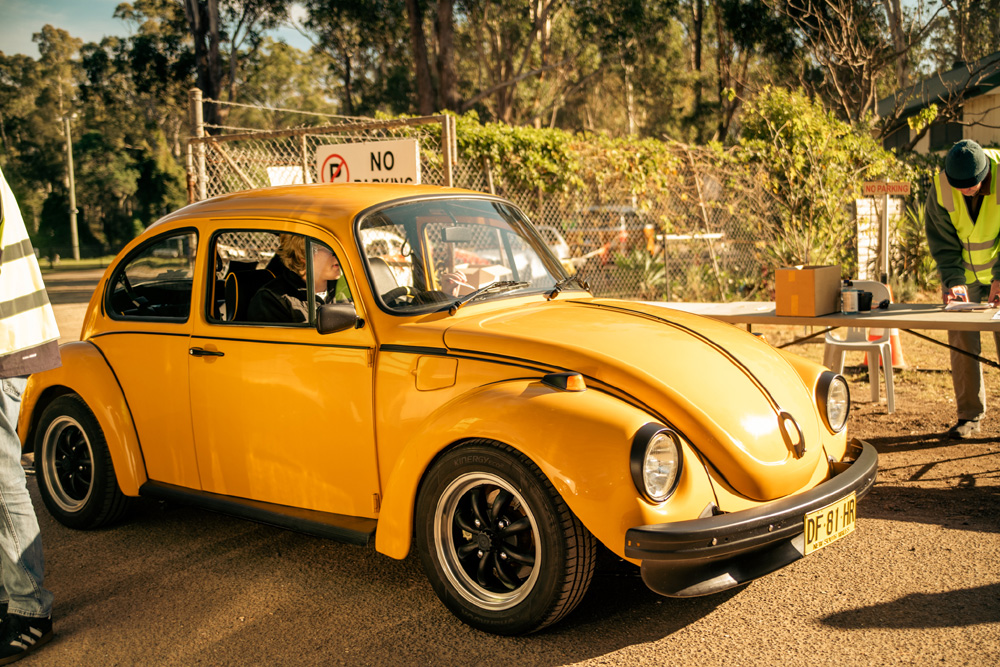 1303 Super Beetle with mag wheels in the sun