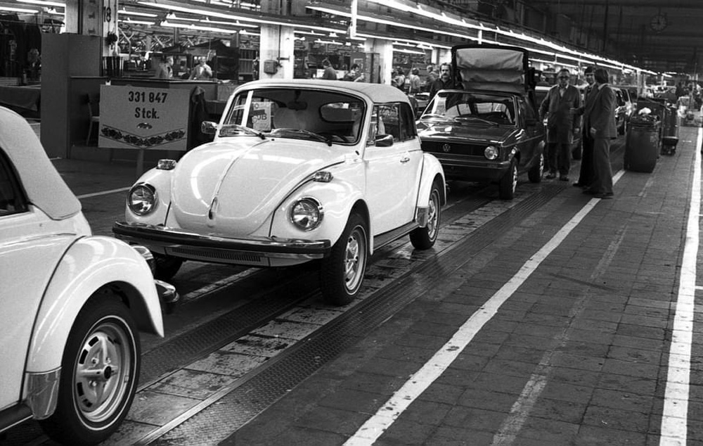 last ever Super Beetle Cabriolet rolled off the assembly line January 10