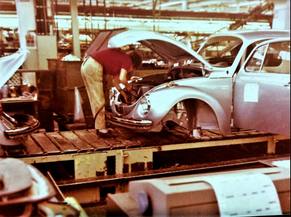 1303 Super Beetle production Wolfsburg, March 1973