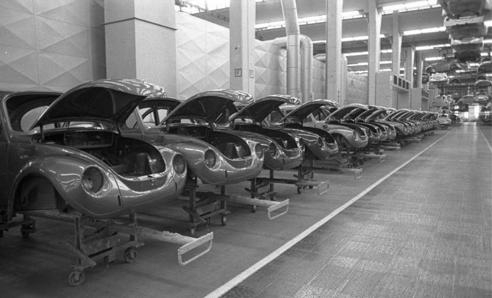 Freshly painted Super Beetles