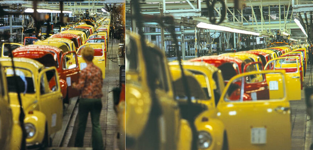 1303 Super Beetle production line